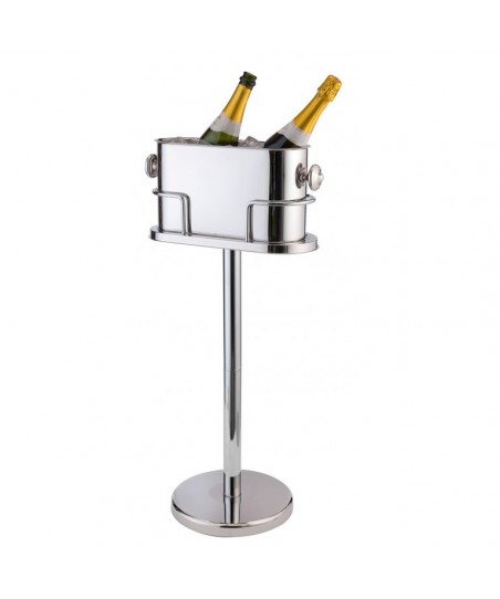 DOUBLE DeLuxe Champagne Bucket, for 2 Bottles - with Stand