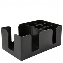 Napkin Organizer, BLACK - Bar Caddy Plastic