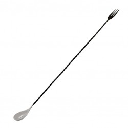 Cucchiaio da Bar Japanese TRIDENT TEARDROP da 45cm NERO OPACO [THE BARS] Bar Spoon