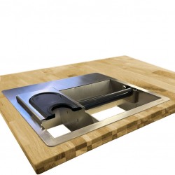 INSERTABLE Station (Tamping & Knock Box) [JoeFrex] Counter Top Combi