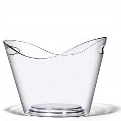 VISUAL Champagne Cooler 8L (Plastic) CLEAR, for 2-4 Bottles