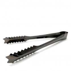 GunMETAL BLACK Ice Tong - 19cm
