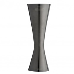 Misura Bar AERO 25 /50ml NERO Premium con MARCHIO di CONFORMITÀ [UrbanBAR] Jigger